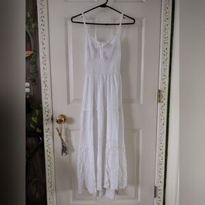 Hollister White High/Low Tank Dress